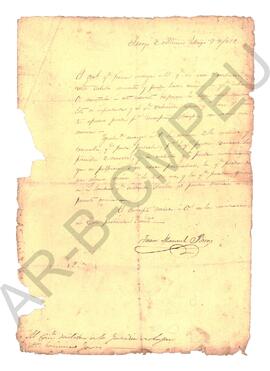 [Carta de Juan Manuel de Rosas a Casimiro Gómez, Comandante Militar de la Guardia de Luján] 1829