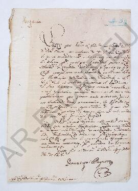[Nota firmada por Domingo de Reynoso al Cabildo de la Villa de Luján] 1808