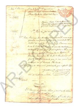 [Copia de fe de bautismo de Juan José Ravena] 1851