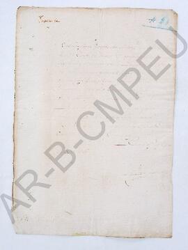 [Costos por el expediente sobre el salario del Alcalde de la Cárcel de la Villa de Luján] 1806