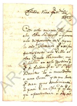[Nota de Pedro Cruz a José Luciano Mosqueira] 1832