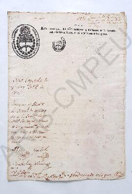 [Renuncia dirigida al Cabildo de la Villa de Luján] 1821