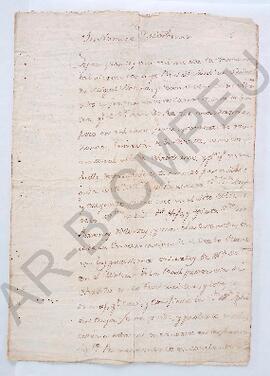[Testamento de Beatriz Moreyra] 1792