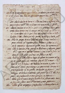 Nota de los expedientes que se hayan pendientes y su estado [...]. 1798