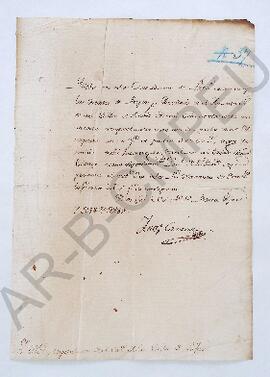 [Nota firmada por Antonio Carrasco al Cabildo de la Villa de Luján] 1808