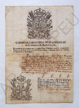 [Pasaporte a favor de Juan Antonio Izurrieta] 1783