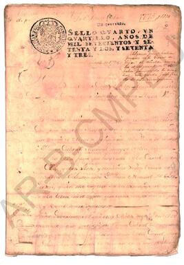 [Expediente de la causa iniciada por el Alcalde, Juan Antonio Leguizamón, contra el Alguacil Mayor, Juan Cabral] 1775-1778