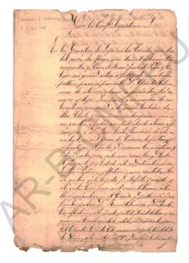 [Título de compra- venta de un terreno] 1853