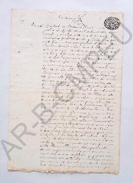 [Escritura de venta de un terreno a Pedro Sallaverri] 1854-1892