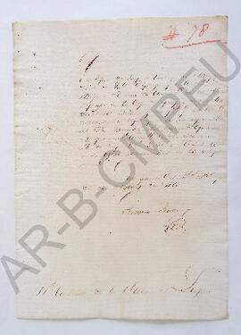 [Nota de Antonio Beruti, dirigida al Cabildo de la Villa de Luján] 1816