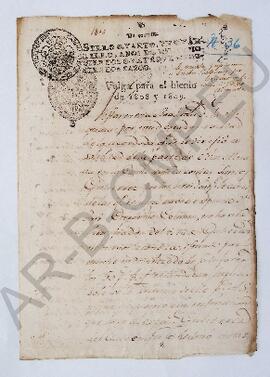 [Auto al Alcalde Ordinario de la Villa de Luján] 1808