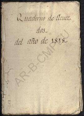 Cuadernos de Acuerdos del año 1818 Nº 6